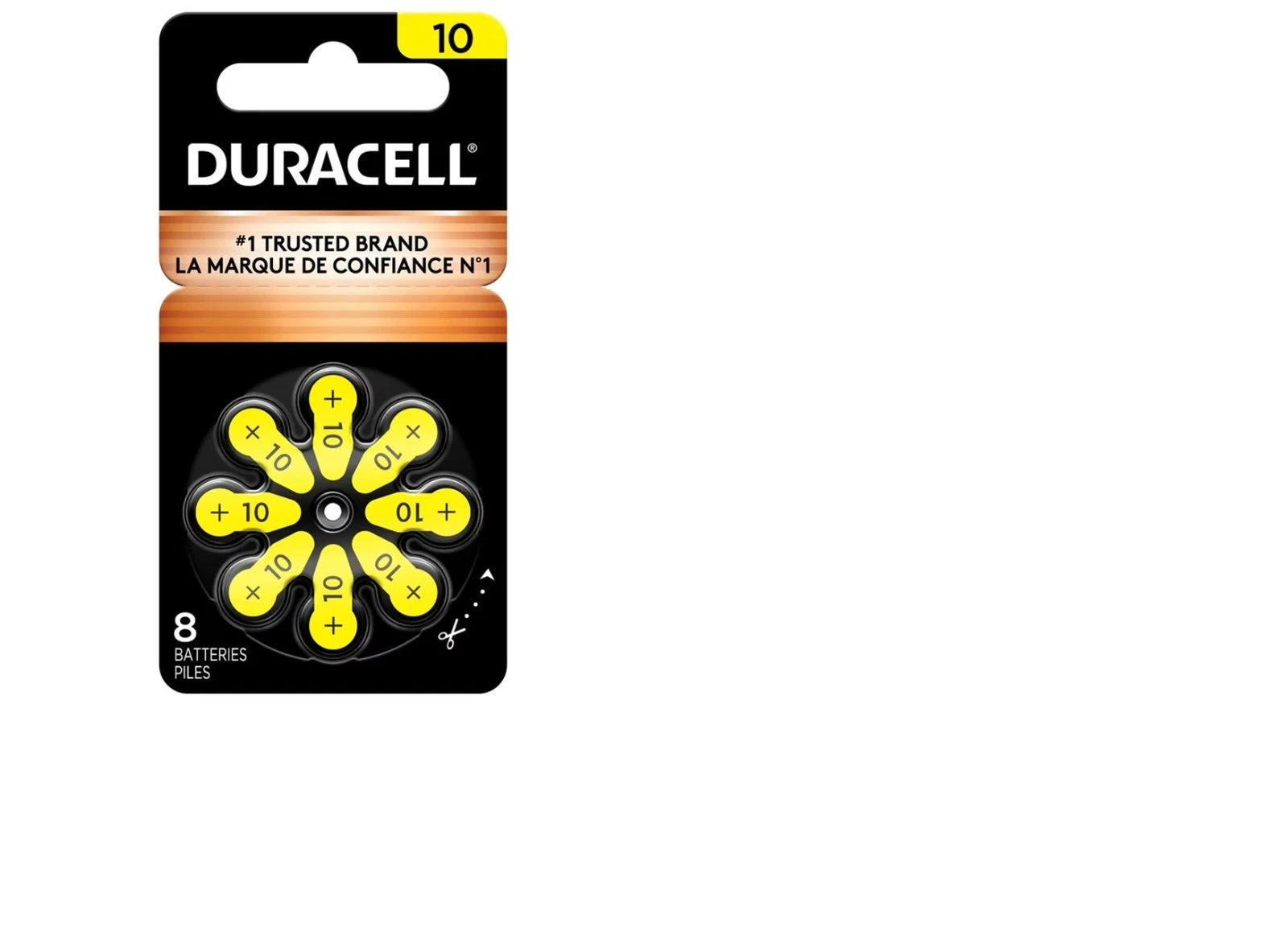 60 x Duracell Activair Size 10 Hearing aid batteries Zinc air 10 Packs of 6