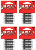 16 x Energizer Eveready Super Heavy Duty AAA Batteries (4 x 4)