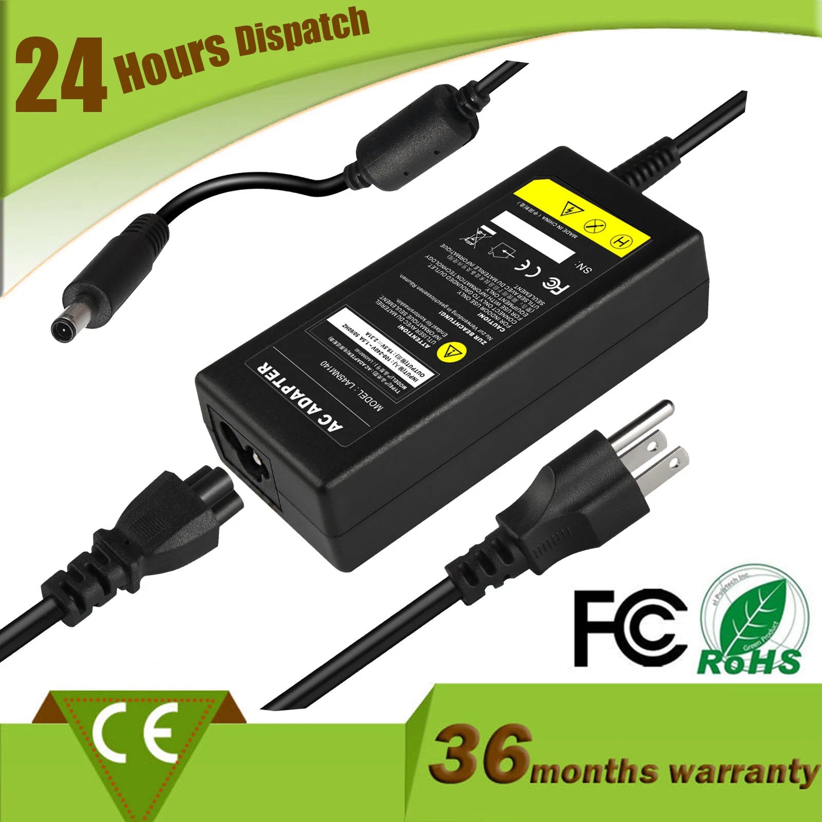 45W AC Adapter Charger for Dell Inspiron 14-3451 14-3452 14-3458 14-5451 14-7434