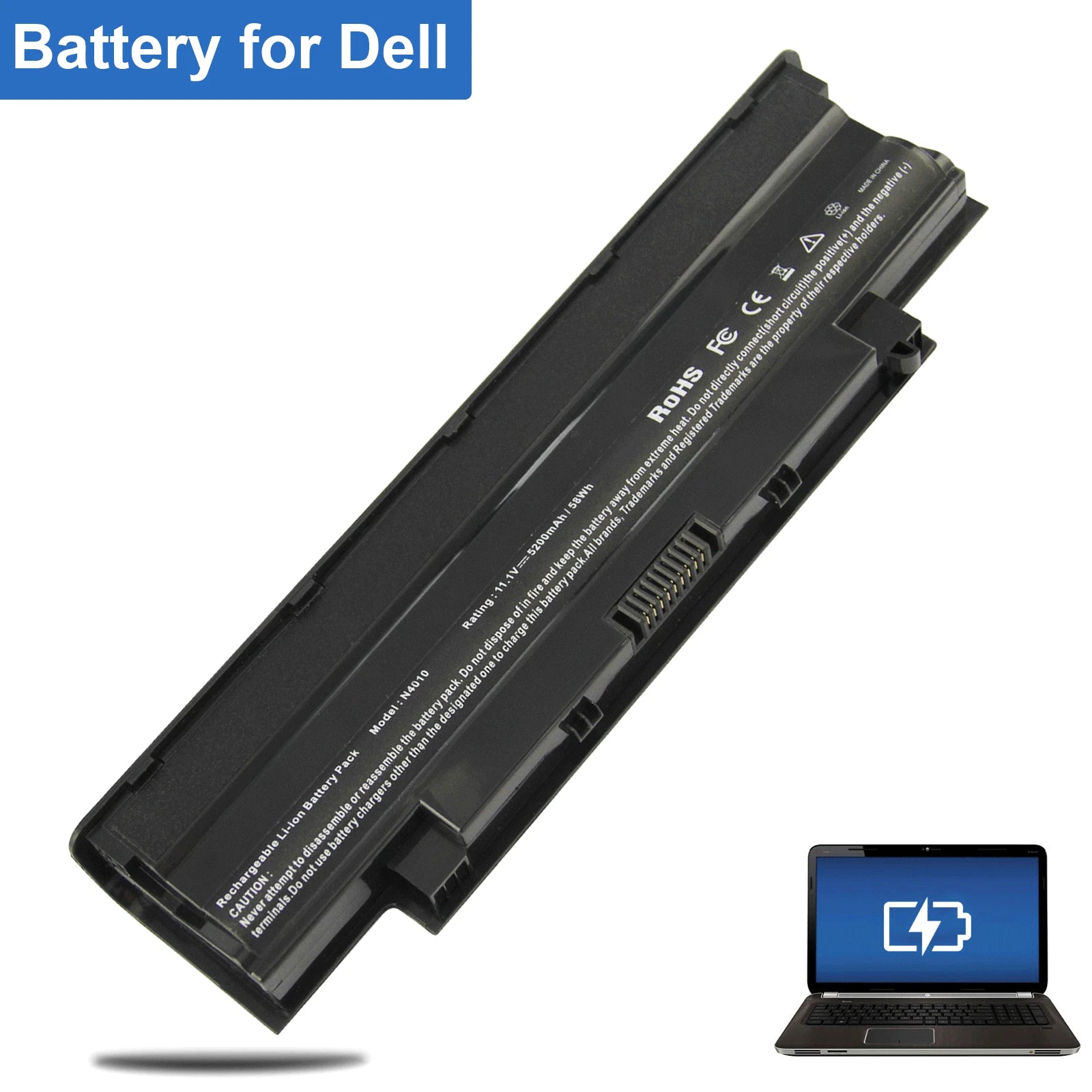 J1KND Battery For Dell Inspiron 14R 4010 N4110 17R N7010D N7110 Vostro 1440 1450