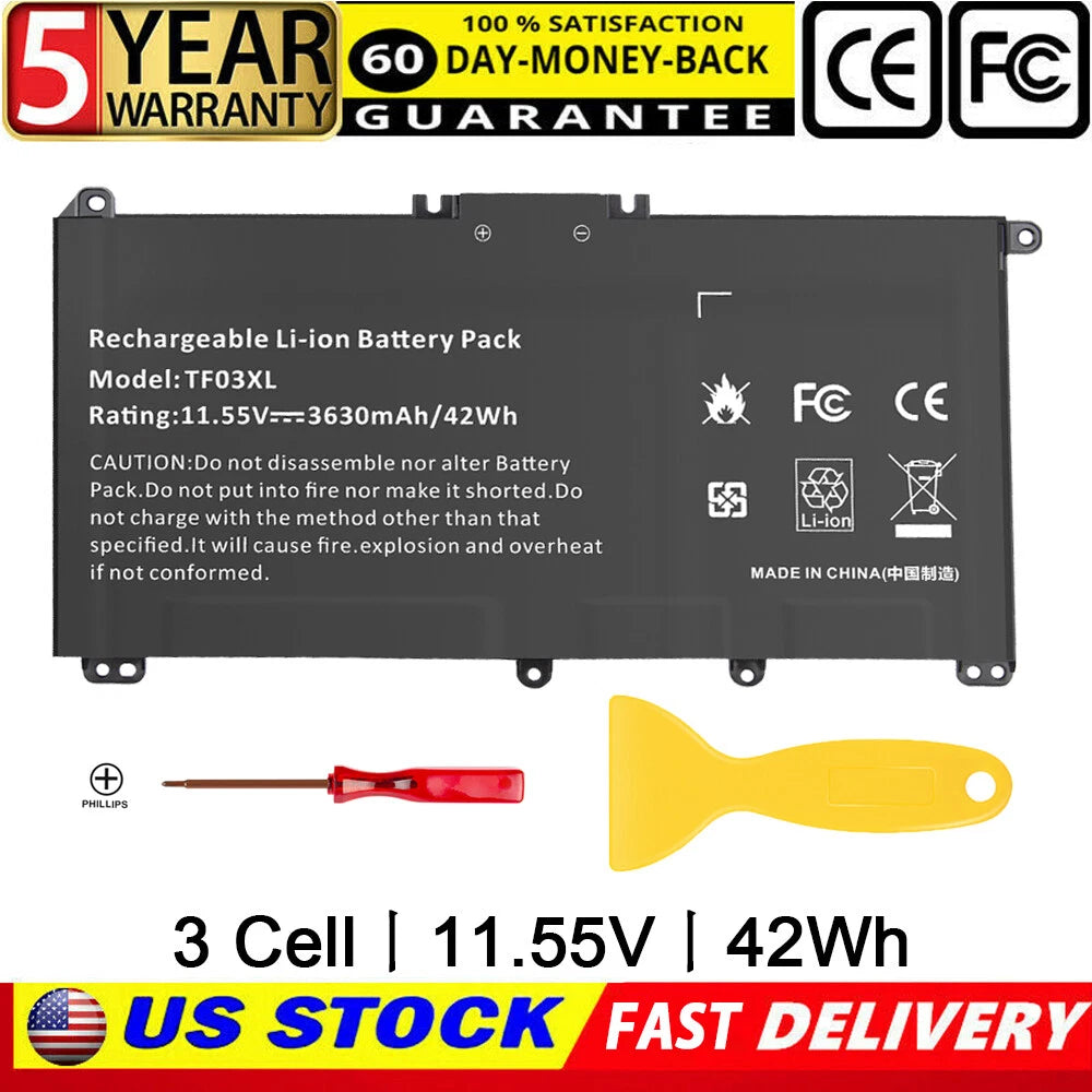 Battery TF03XL For HP Pavilion 920070-855 920046-121 920046-421 920046-541 PC