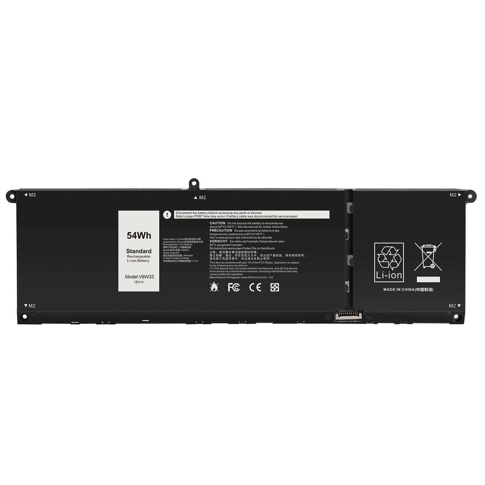 54Wh 15V V6W33 Battery For Dell Inspiron 3510 3511 3515 5310 5410 5418 5510 5515