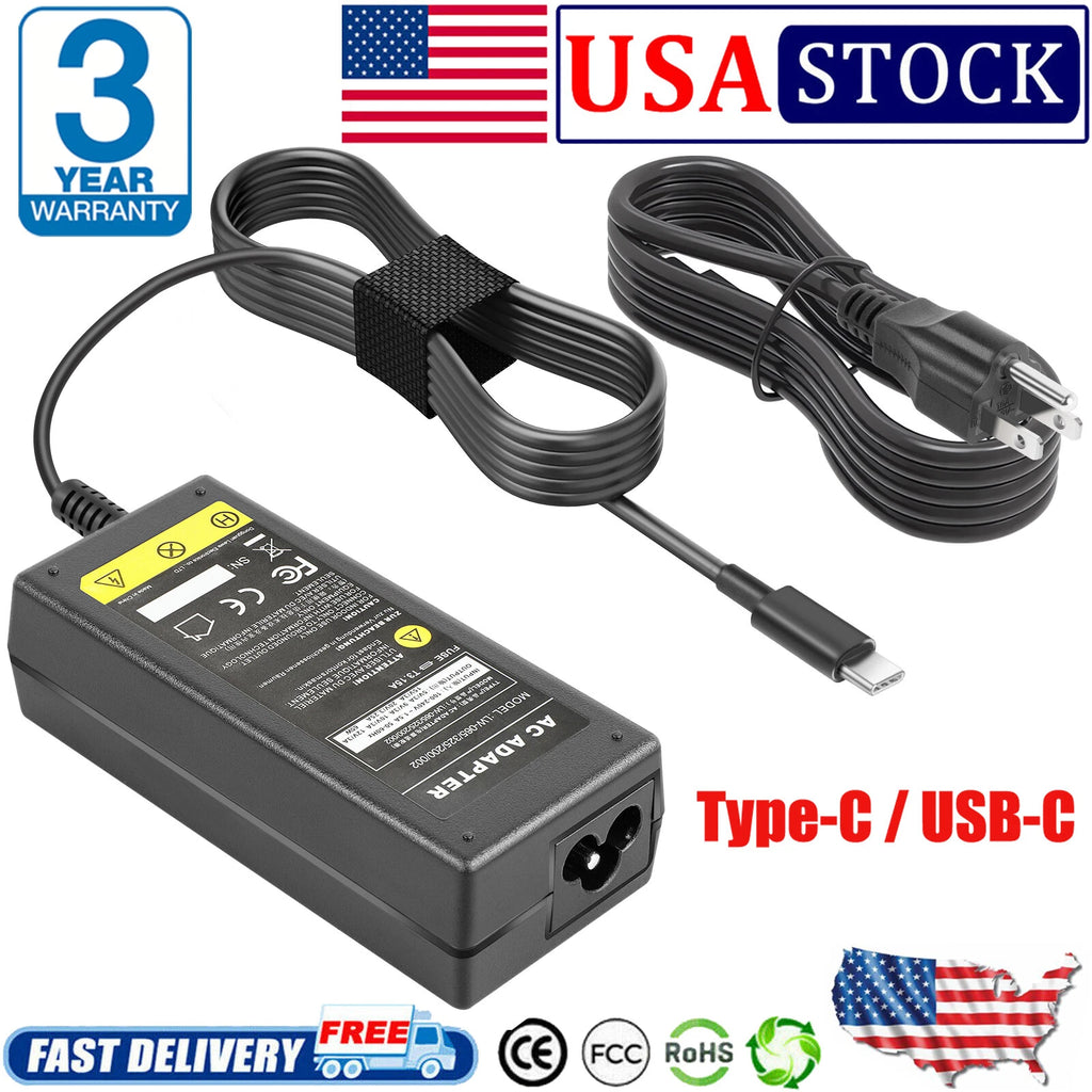 USB C AC Adapter Charger for Dell Latitude 5420 7390 5520 7410 5285 5179 2-in-1