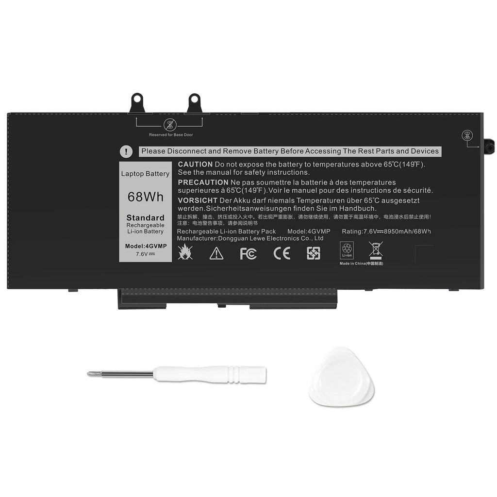 68Wh 4GVMP Battery for Dell Latitude 7590 7591 7791 2-in-1 5400 E5400 5500 E5500