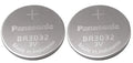 2 NEW BATTERIES PANASONIC BR3032 3v Lithium Battery FRESH Expiration 2028