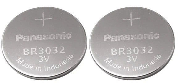 2 NEW BATTERIES PANASONIC BR3032 3v Lithium Battery FRESH Expiration 2028