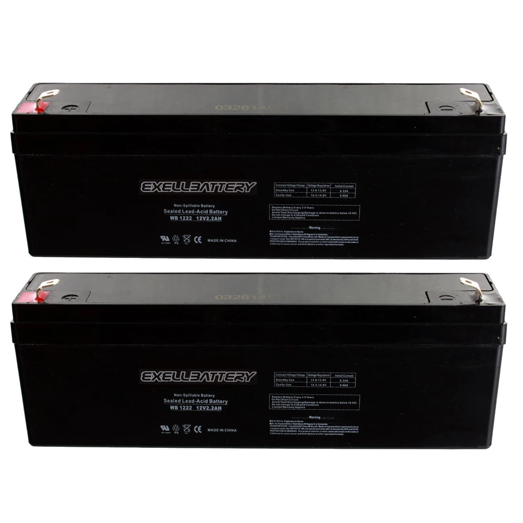 NEW 2pc 12V 2.2Ah SLA Battery EB1222 For UB1222, PS1220, D5739