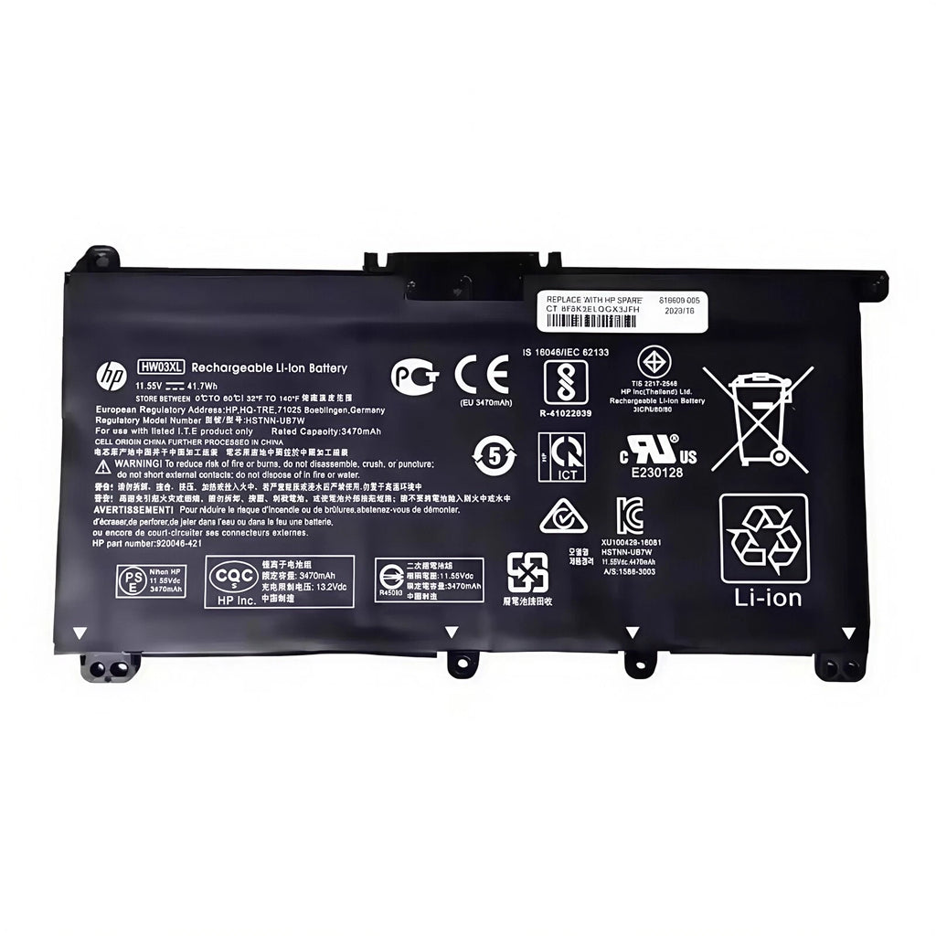 Genuine HW03XL Battery For HP Pavilion 15-EG 15-EH 17-CN L97300-005 HSTNN-IB9O