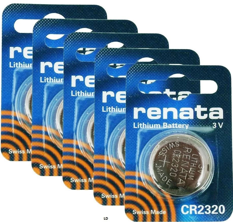 CR2320 RENATA WATCH BATTERIES 2320 (5 piece) New packaging Authorized Seller