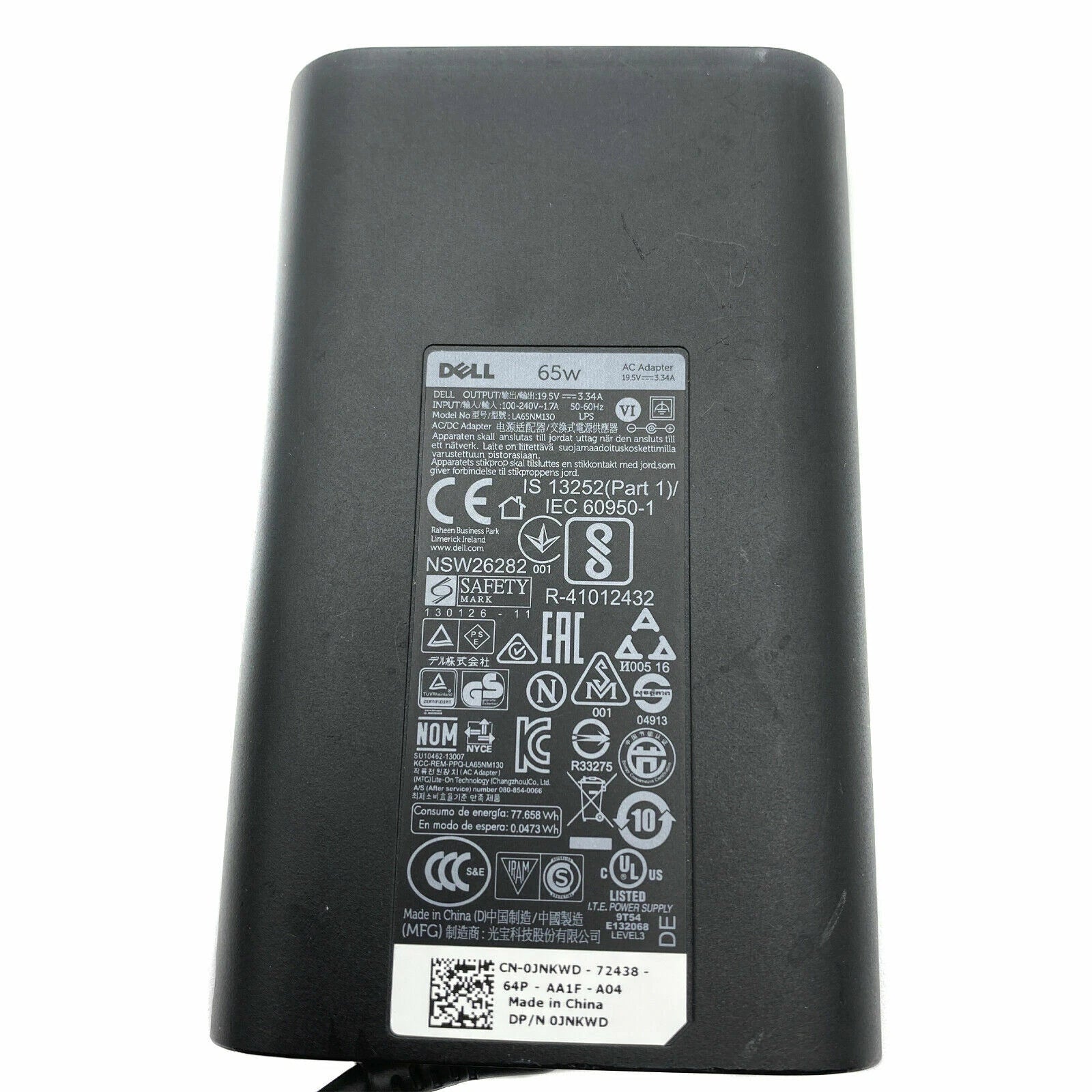 NEW Original Dell AC Power Adapter For Latitude E7440 E7450 E5550 Laptop Charger