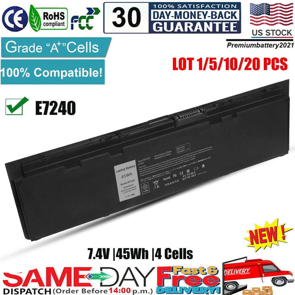 ?LOT Battery For DELL Latitude E7240 E7250 Ultrabook GVD76 KWFFN VFV59 WD52H NEW