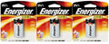 Energizer MAX Alkaline 9 Volt Long Lasting Battery 1 Each (Pack of 3) EXP 2023