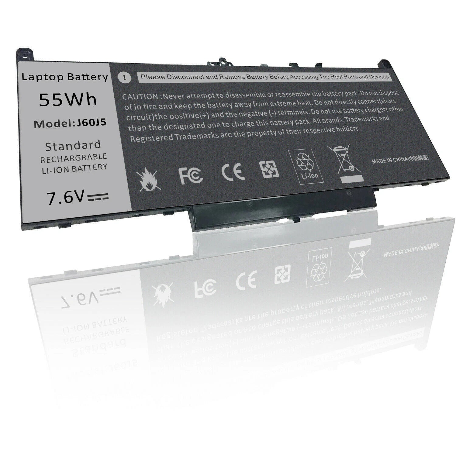 J60J5 Battery for Dell Latitude E7270 E7470 Series R1V85 451-BBSX 451 55Wh US