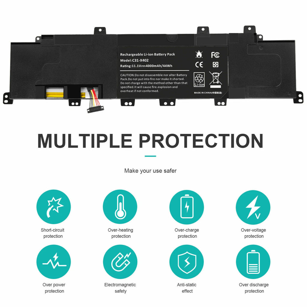 C21-X402 Battery For ASUS VivoBook X402 X402C X402CA S400 S400C S400CA S400E