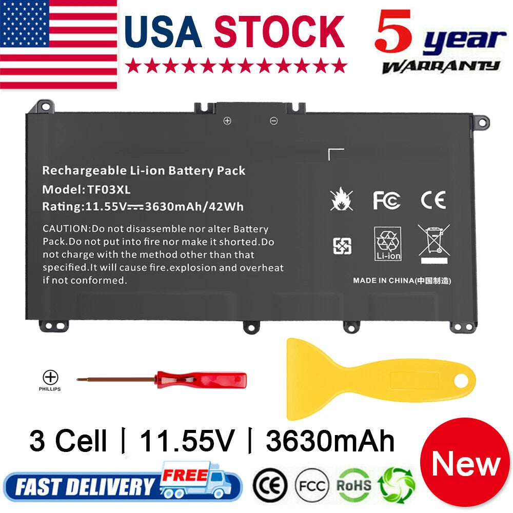 TF03XL 920070-855 Battery for HP Pavilion 17 15 14 17-AR050WM 15-CC023CL