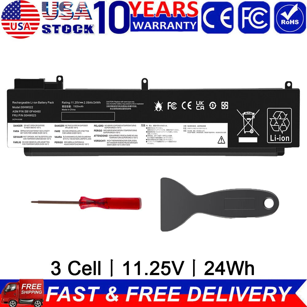 00HW022 Battery For Lenovo ThinkPad T460s T470s SB10F46460 SB10F46461 00HW023