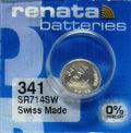 1 Renata SR714SW 1.55V Watch Battery