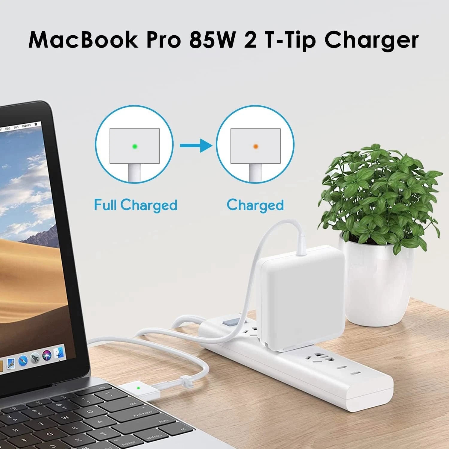 85W T-Tip Mag 2 Adapter Charger For APPLE MACBOOK PRO RETINA 15" Mid2012-Mid2015