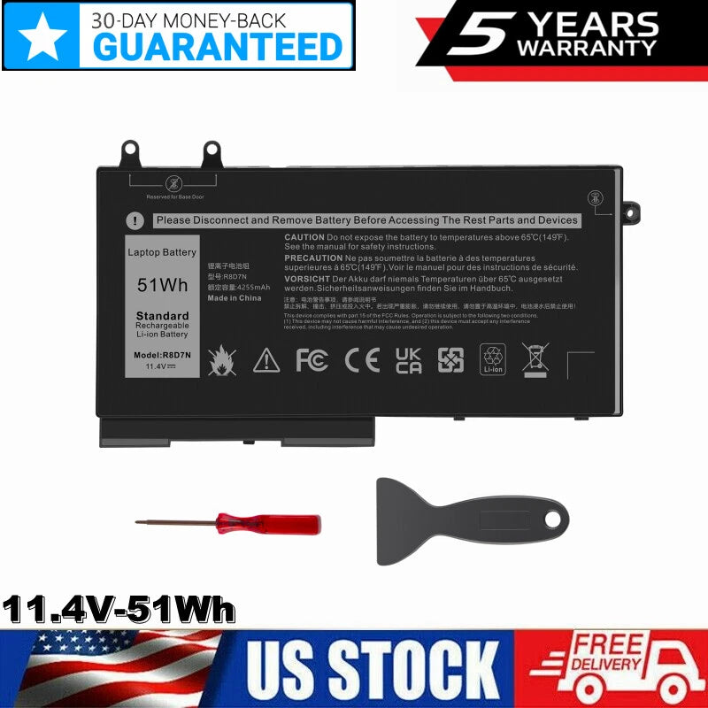 R8D7N Battery for Dell Precision 3540 M3550 Inspiron 7590 7591 7791 2in1 Series