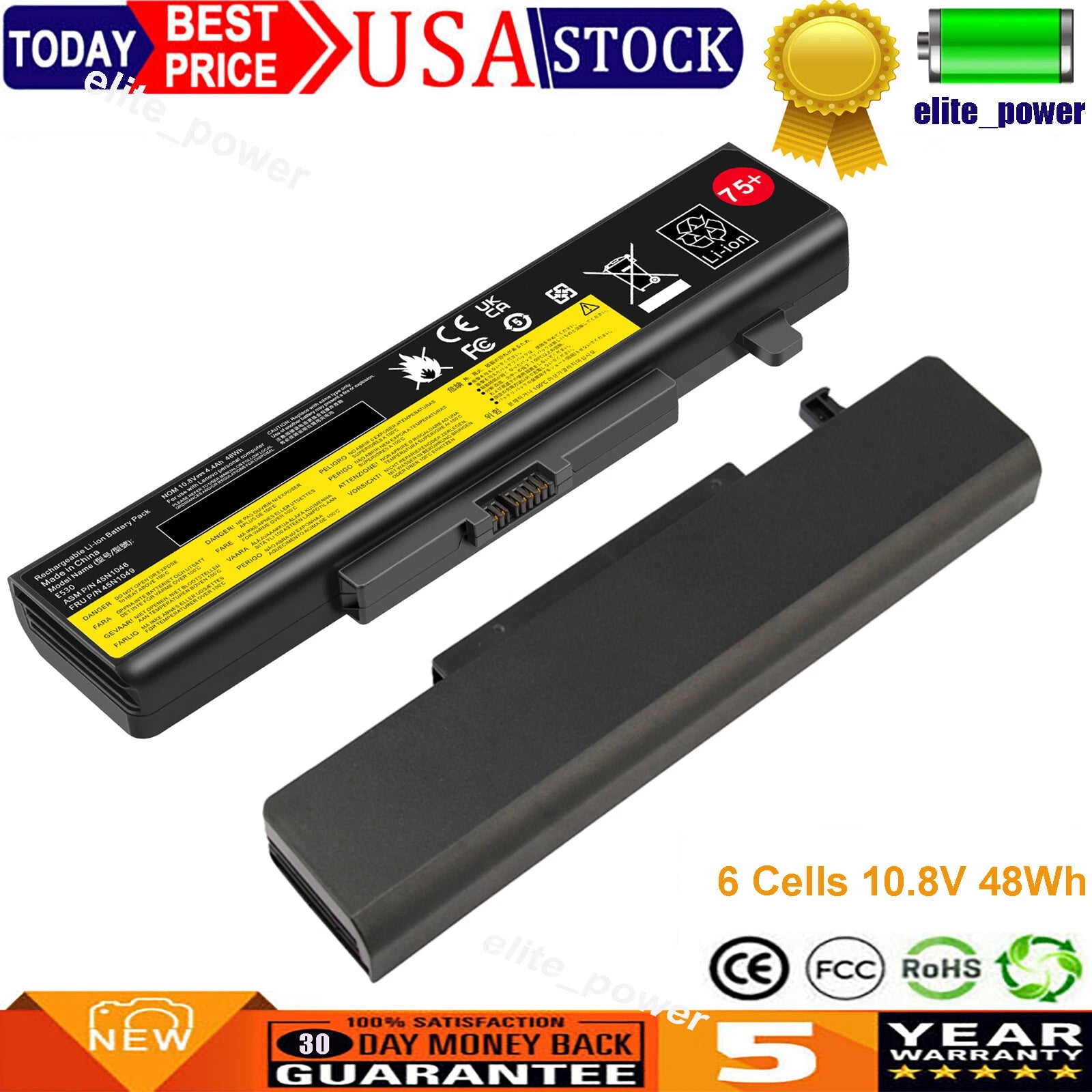 45N1042 45N1043 Battery For Lenovo ThinkPad E49 E430 E435 E530 E535 B590 Series