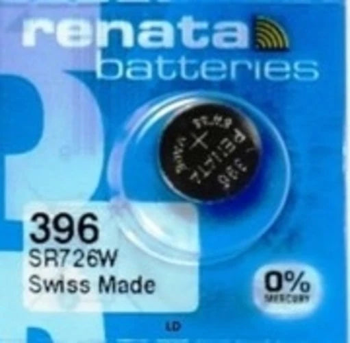 396 Renata Button Cell watch SR726W 1 Battery