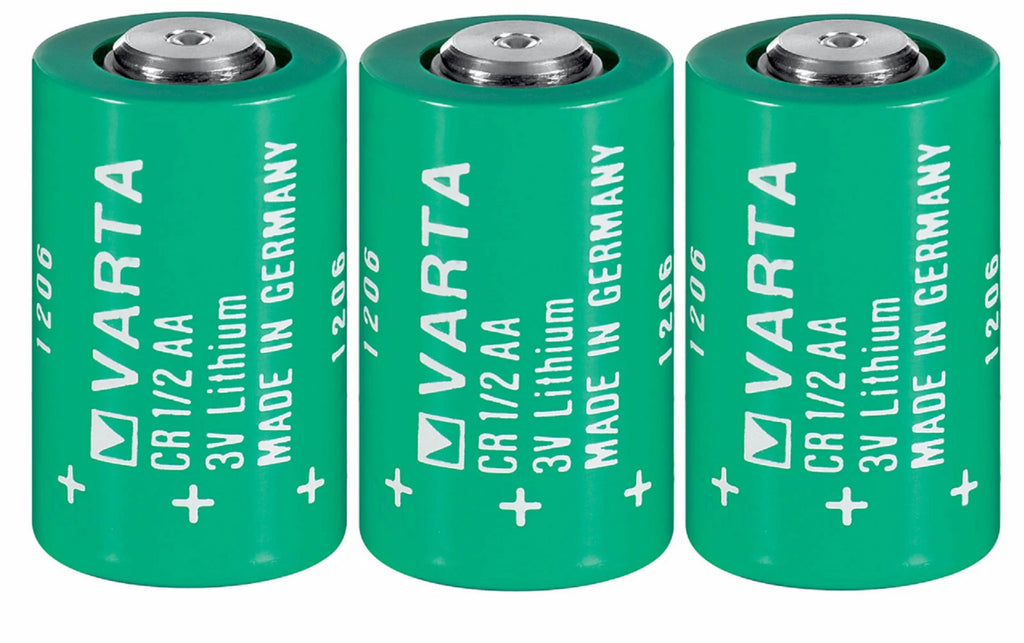 Brand New "3" Varta CR1/2AA 3V Lithium Battery CR14250 LS14250, Made in Germany