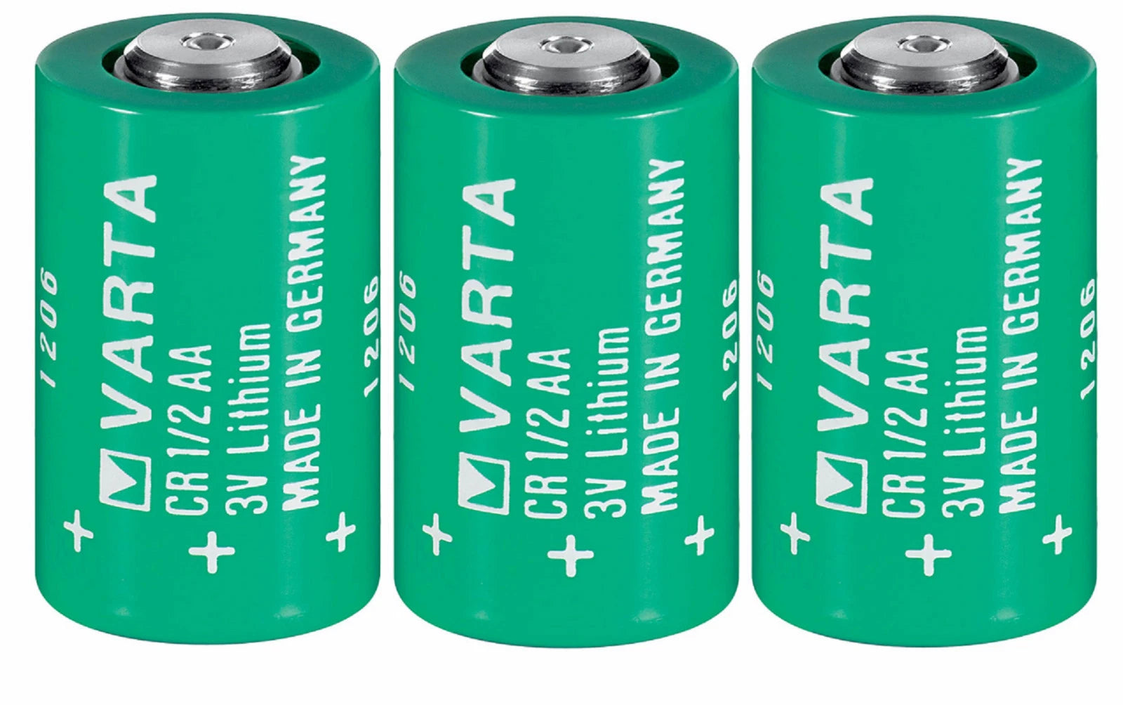 Brand New "3" Varta CR1/2AA 3V Lithium Battery CR14250 LS14250, Made in Germany