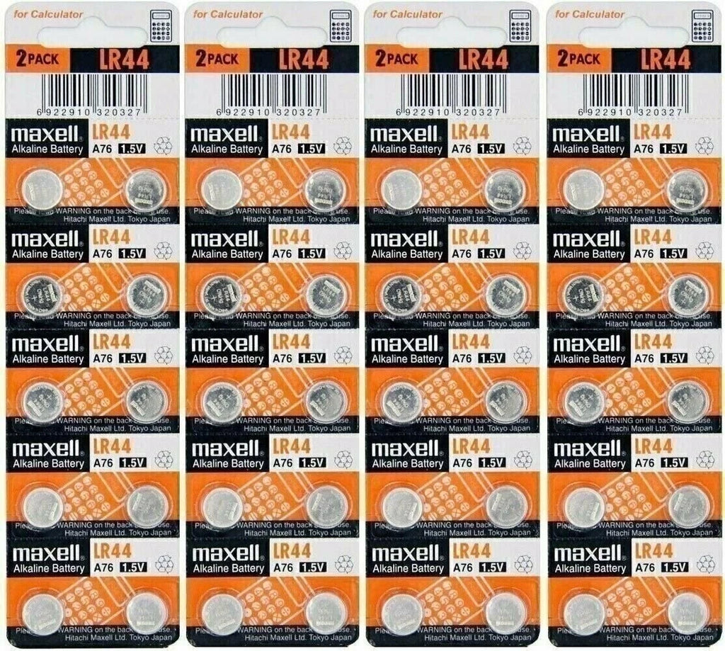 LR44 Maxell (6 piece) LR44 MAXELL A76 L1154 AG13 357 New Alkaline Battery