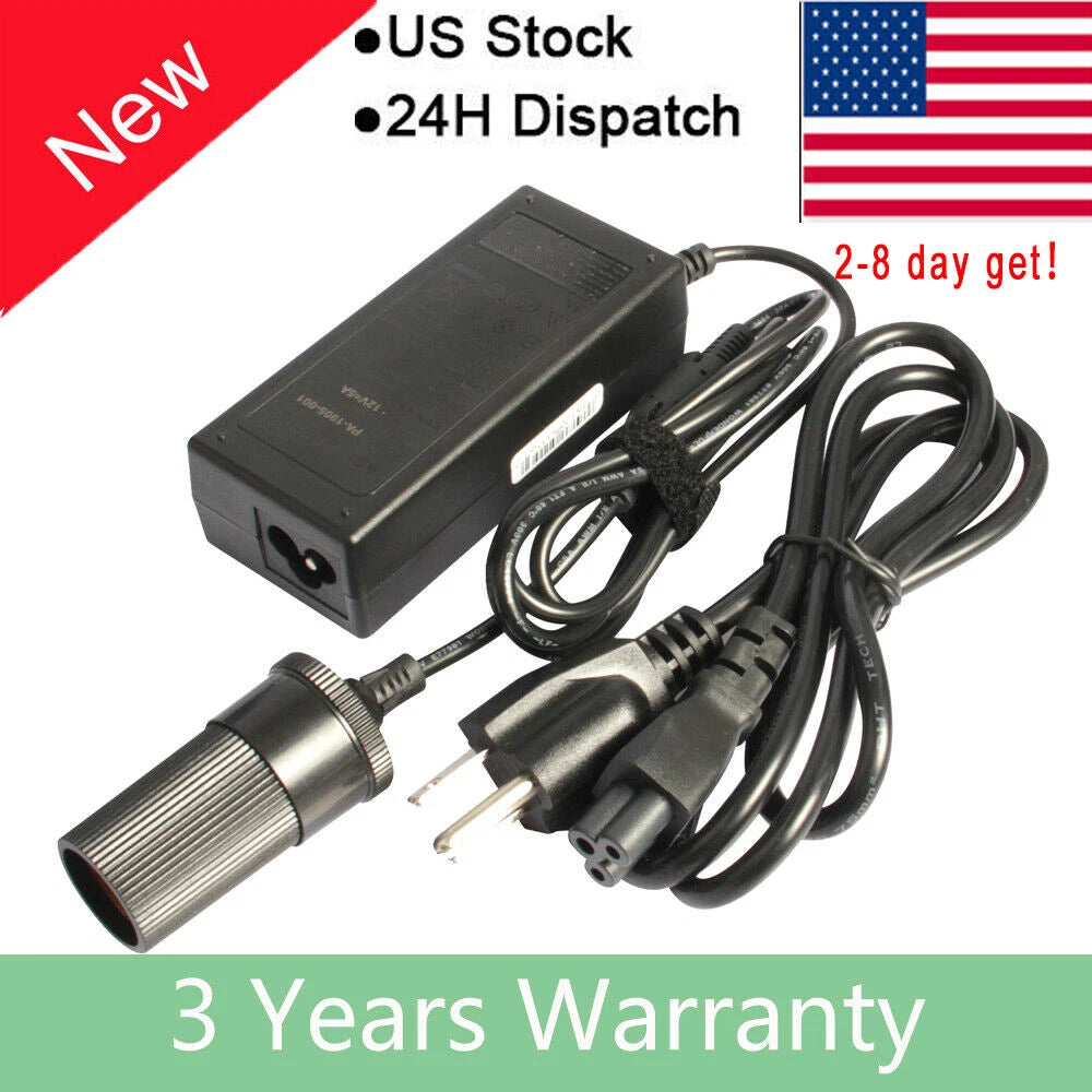 60W AC Wall Plug-In Converter/ Adapter 110V AC to 12V DC Car Cigarette Lighter F
