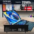 Battery C41N1901 For ASUS ZenBook Duo UX481F UX481FA UX481FAY UX4000FL 15.4V 70W
