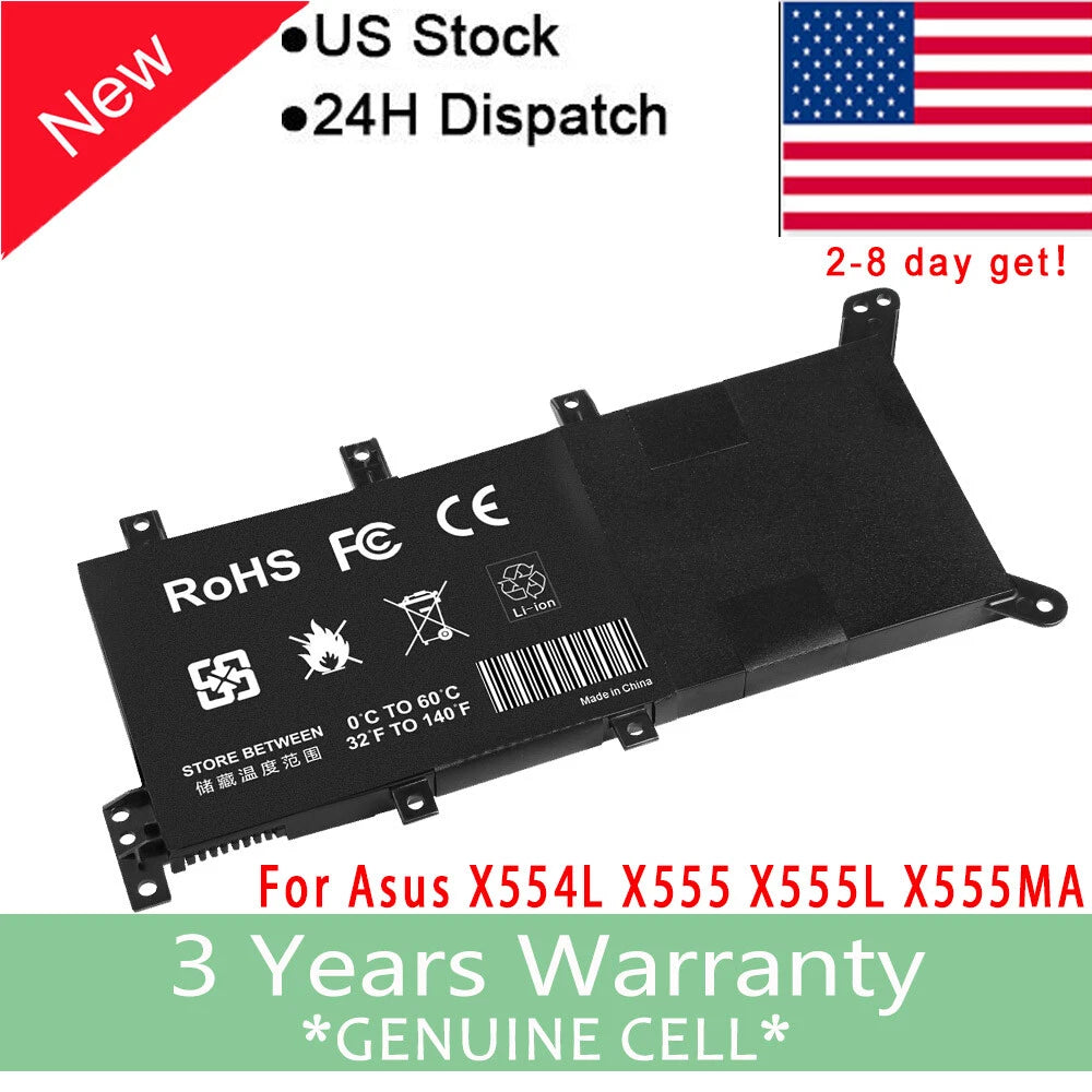 NEW Battery C21N1347 For ASUS X555L X555LA X555LD X555LN X555MA F555LA-AB31 FS