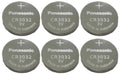 6 Panasonic CR3032 CR 3032 3V Lithium Batteries