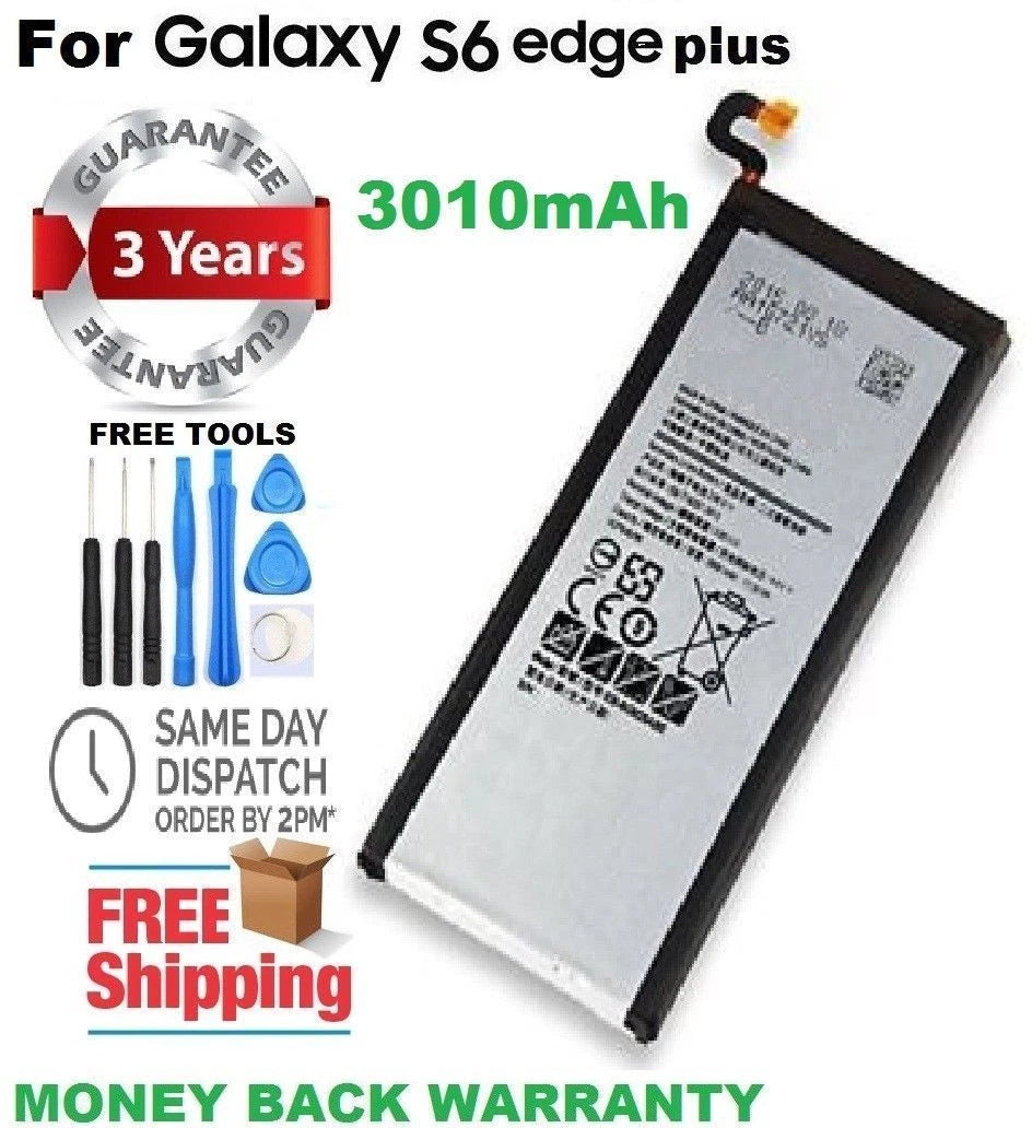 Rechargeable Battery Compatible For Samsung Galaxy S6 Edge Plus 3000mAh (+Tools)