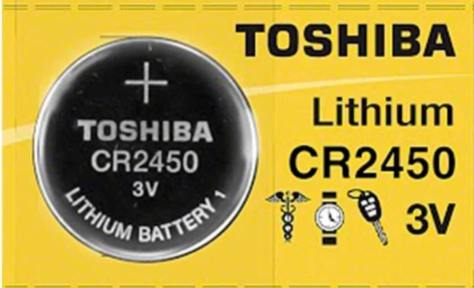 1 x New Toshiba CR2450 2450 3 Volt Lithium Coin Battery Fresh Stock Expire 2031