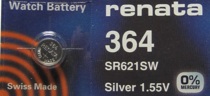 Renata Button Cell SR621SW SR621W Batteries 4 Pcs