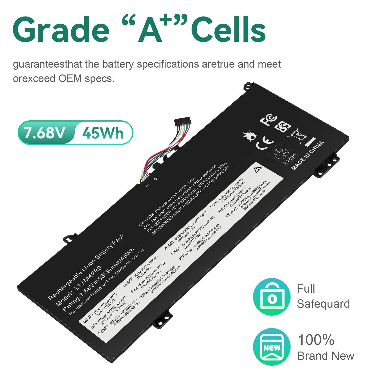 ?L17C4PB0 L17M4PB0 Battery For Yoga 530-14ARR 530-14IKB Flex 6-14IKB 6-14ARR NEW