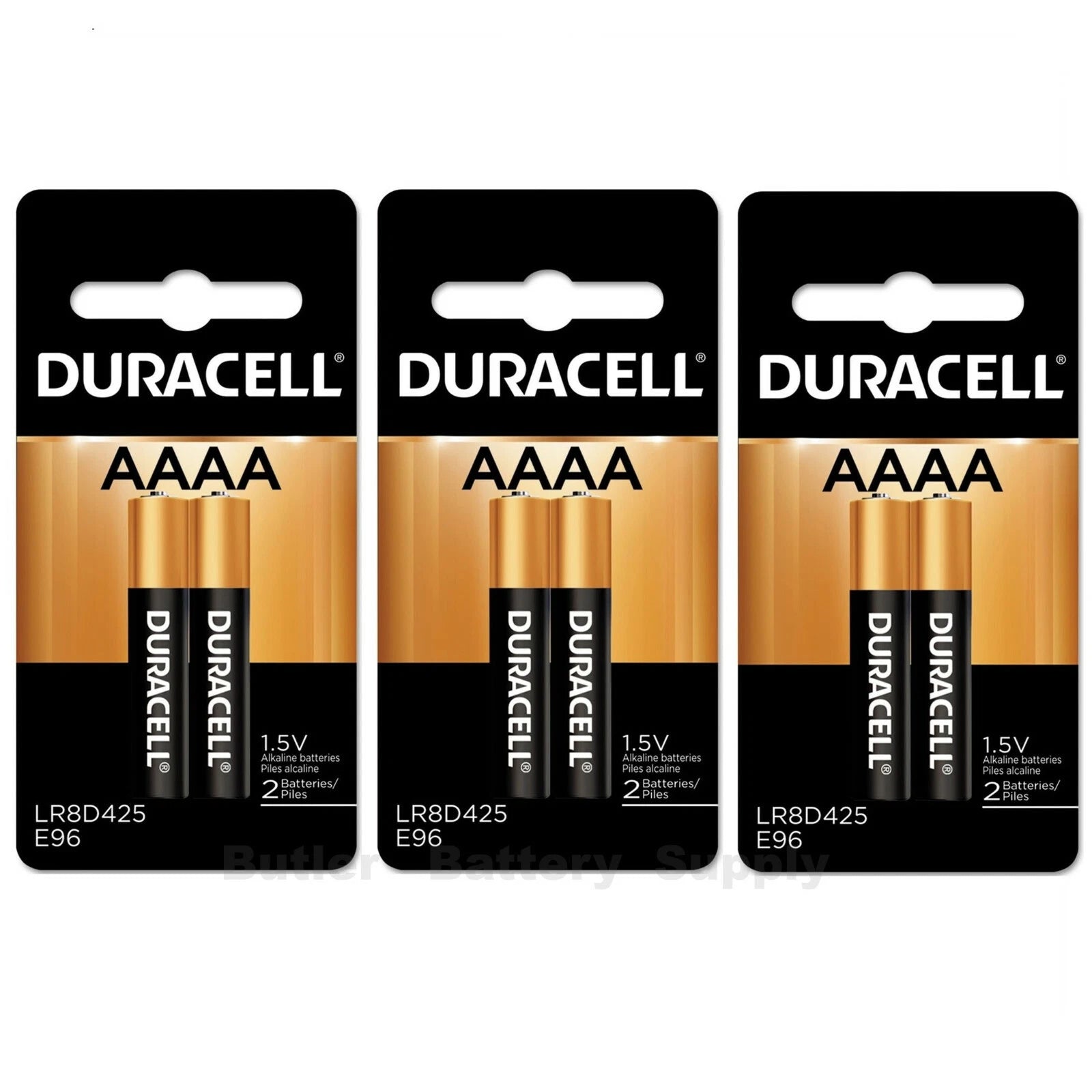 6 Duracell AAAA Alkaline Batteries ( MX2500, E96, MN2500, LR8D425, 25A )