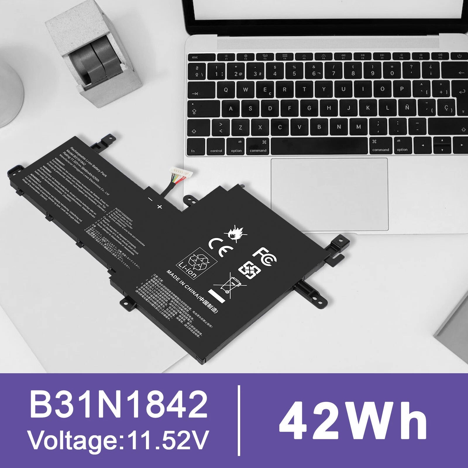 B31N1842 0B200-03440000 Battery For Asus VivoBook 15 X513 X531FA-2S Series 42Wh