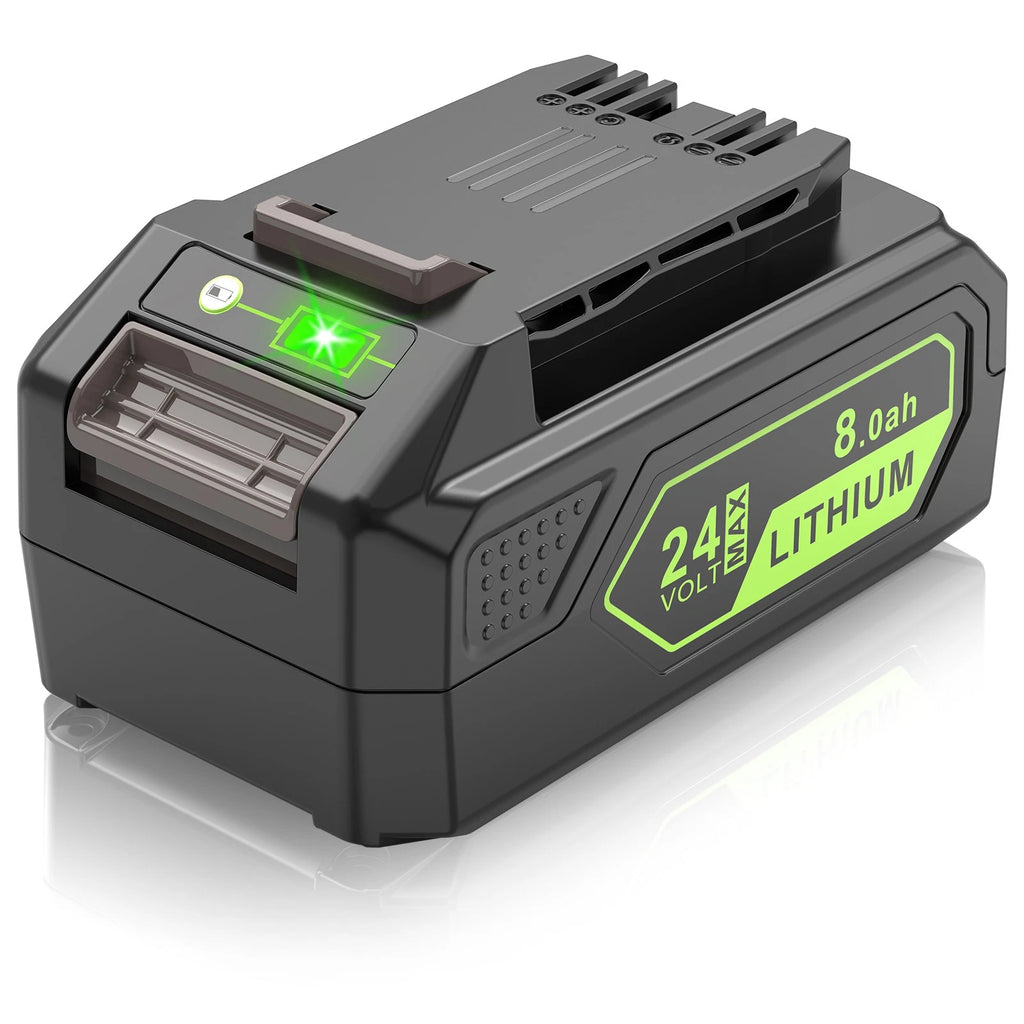 8.0Ah Battery For GreenWorks 24 Volt Replacement Lithium 29842 29852 LB24A020