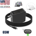 For HP Chromebook X360 USB-C Type C 65W Slim Travel Power Adapter Laptop Charger