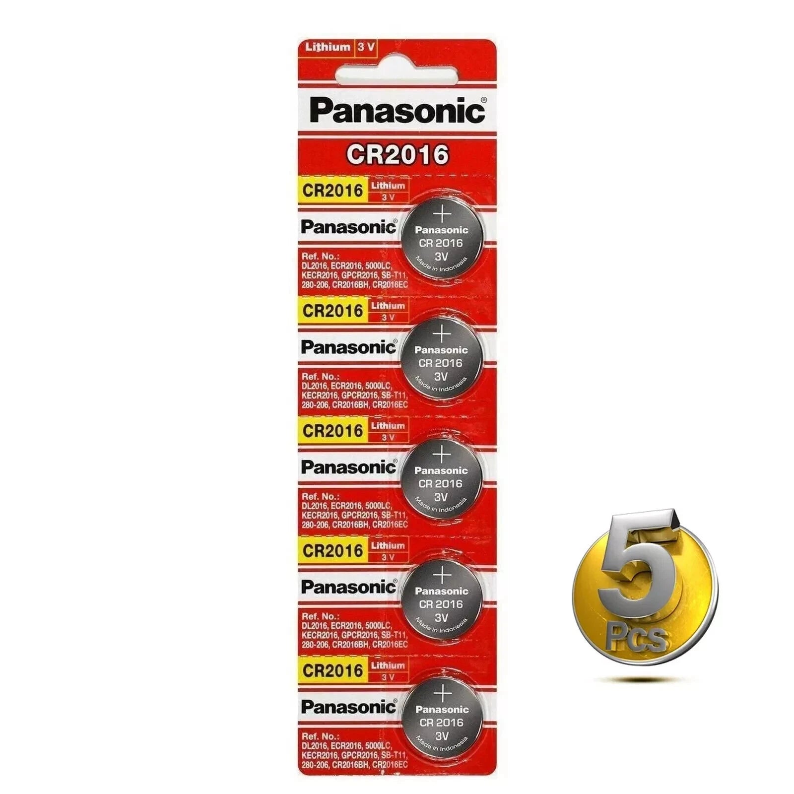 LOT 2-5-10NEW Panasonic 3V LITHIUM BATTERY CR2016 2016 BR2016 DL2016 Button Cell