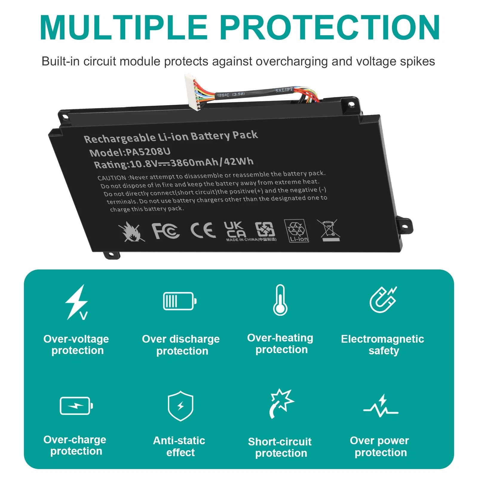 PA5208U-1BRS Battery for Toshiba Chromebook P55W-C5204 C5314 CB30-B3123 Laptop