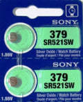 MURATA / SONY 379 SR521SW (2 piece) 379 BATTERY NEW SEALED Authorize US Seller