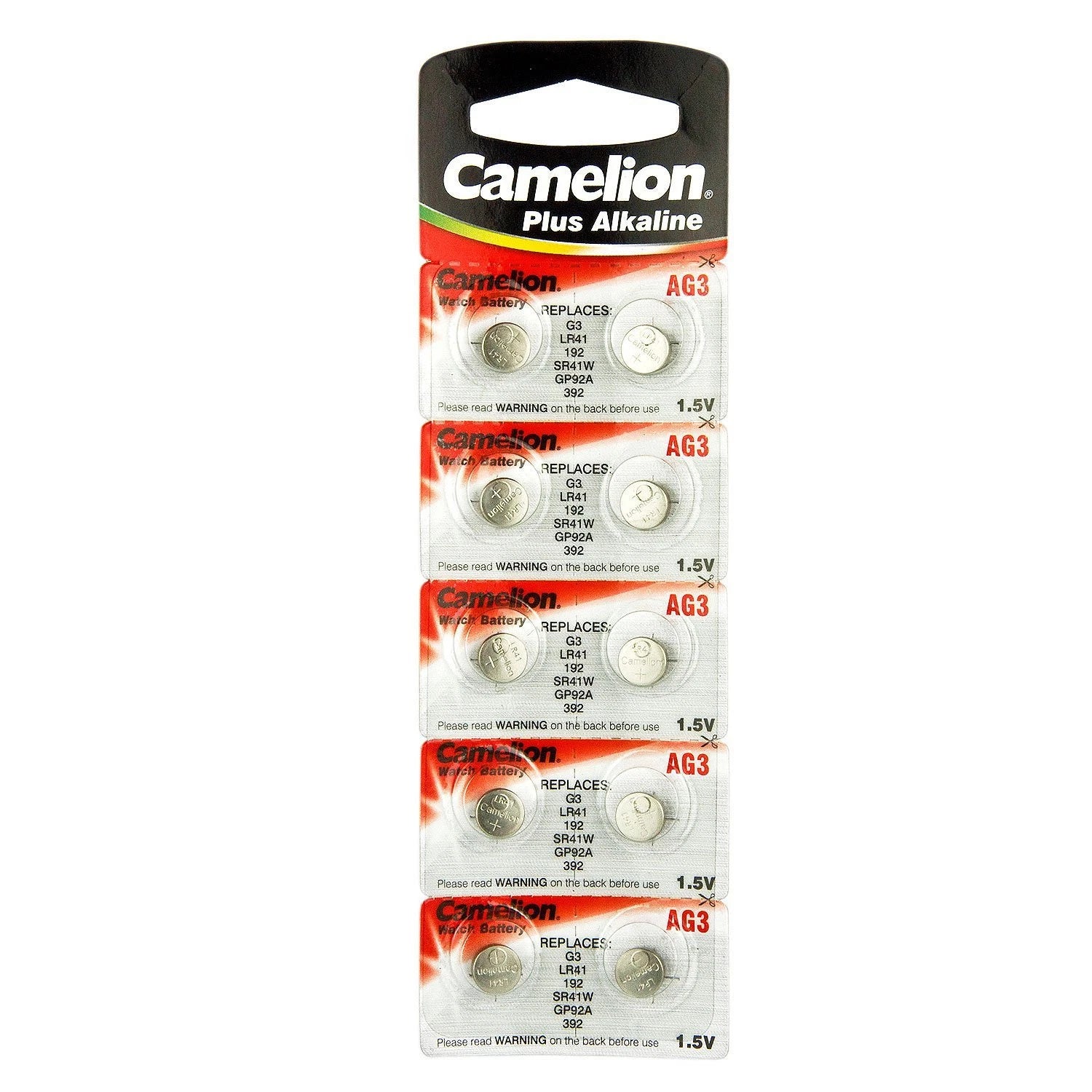 10 Pk Camelion AG3 LR41 392 SR41W LR736 GP92A Plus Alkaline Battery
