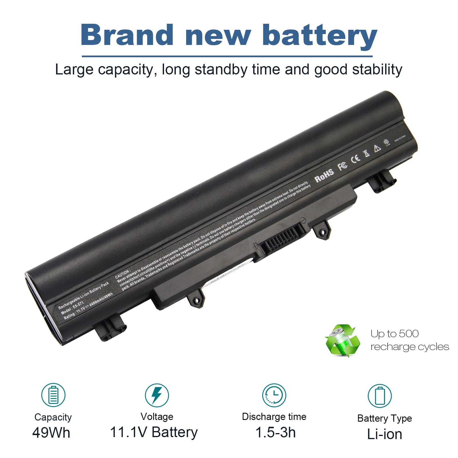 AL14A32 Battery For Acer Aspire E5-571 E5-411 E5-421 E5-471 E5-511 E5-571 E5-572