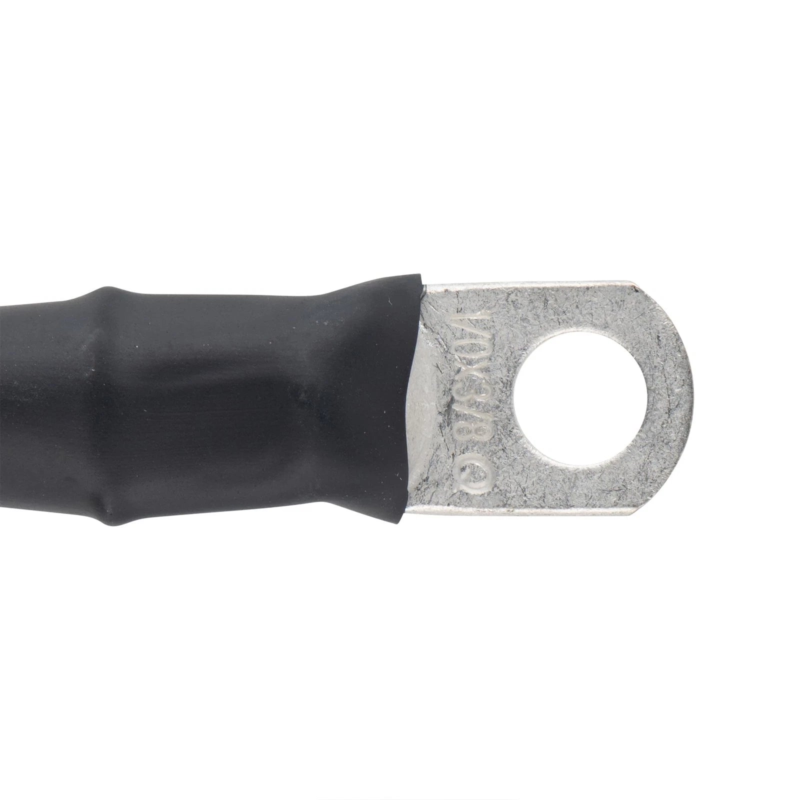 1/0 Black Battery Interconnect Cable 12" with 3/8" Lugs ASSEMBLED IN USA