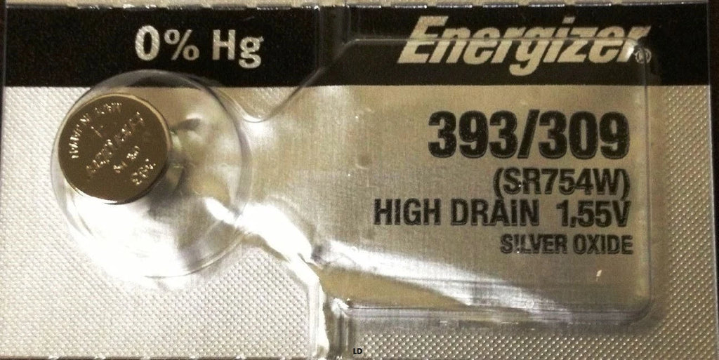 ENERGIZER 393/309 SR754W WATCH BATTERIES E393 309 NEW SEALED Authorize Seller