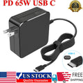 65W AC Power Adapter Type-C USB-C Charger For HP Spectre x360 Chromebook Laptop