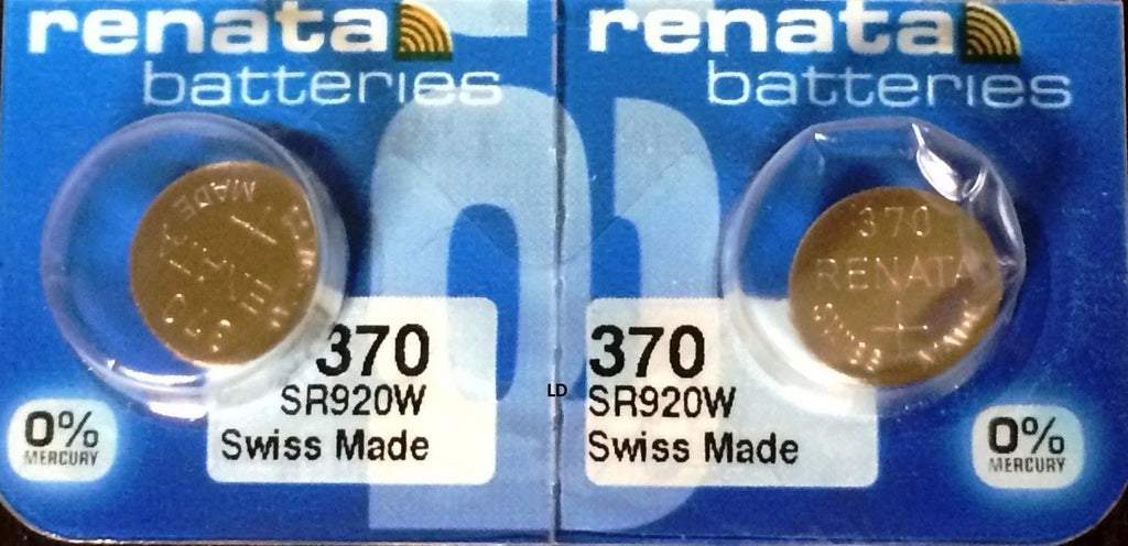370 RENATA SR920W (2 piece) D370 Watch Battery Free Shipping Authorized Seller