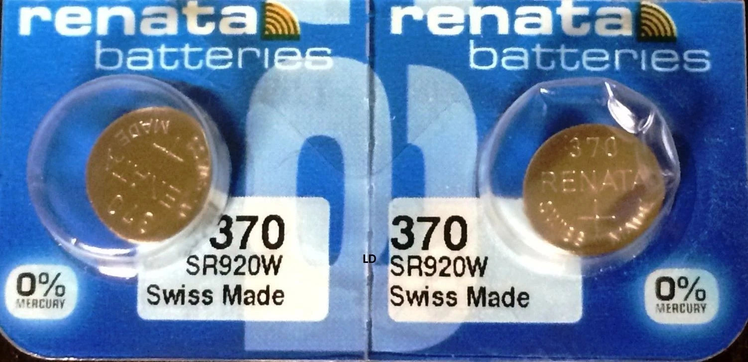 370 RENATA SR920W (2 piece) D370 Watch Battery Free Shipping Authorized Seller